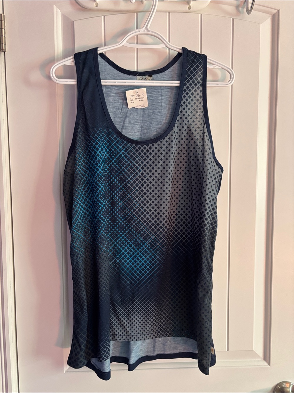 Fila Light Blue and Navy Performance Tank Top